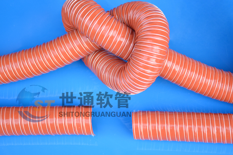 紅色高溫管,通風軟（ruǎn）管,通風管,熱風管,耐熱風管