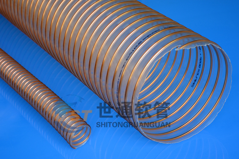 PU鋼絲管,PU鋼絲（sī）軟管,PU鍍銅（tóng）鋼絲管,PU耐磨軟管 